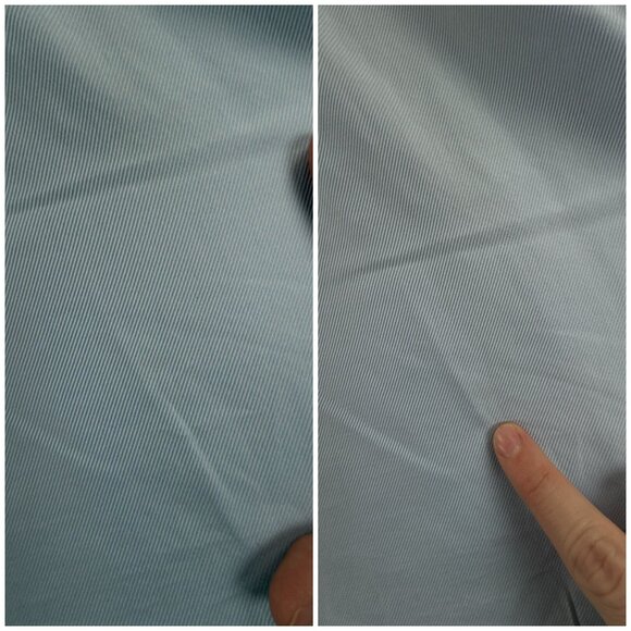 Eton Slim 17 Blue Twill Button Up Dress Shirt Men Cotton Long Sleeve Designer ** - Picture 10 of 16